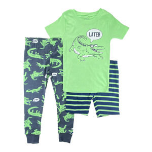 Carter's Girls Or Boys 3 Piece Cotton Pajama Set Size 3T